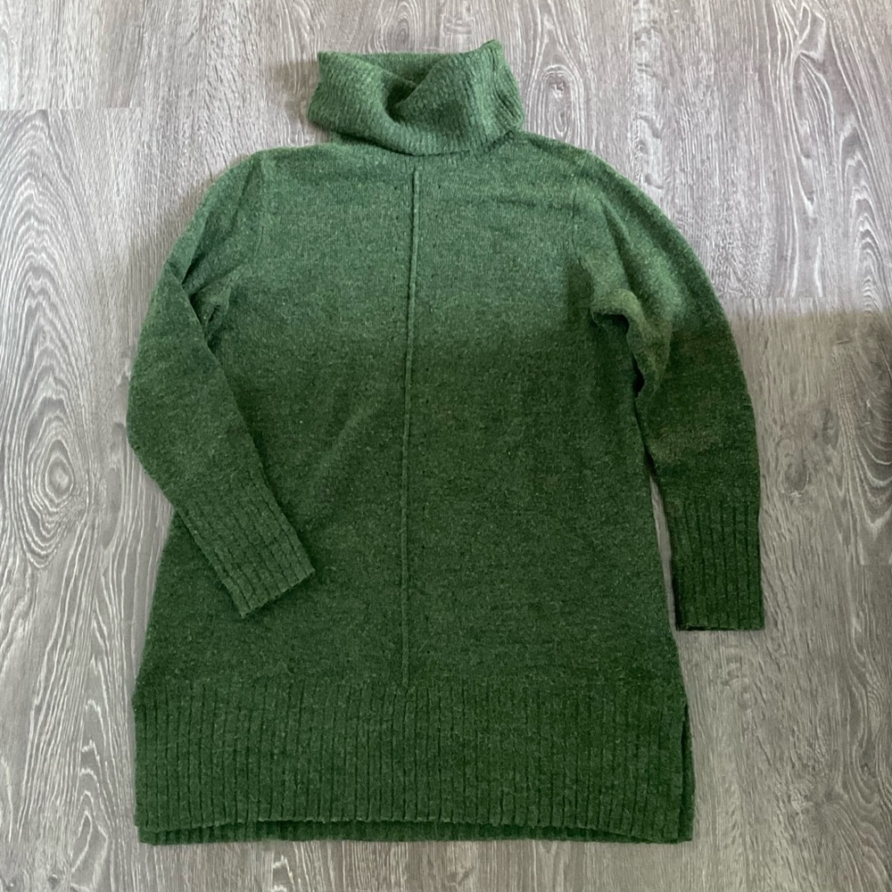 Green Turtleneck Sweater